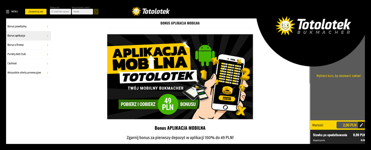 aplikacja mobilna totolotek